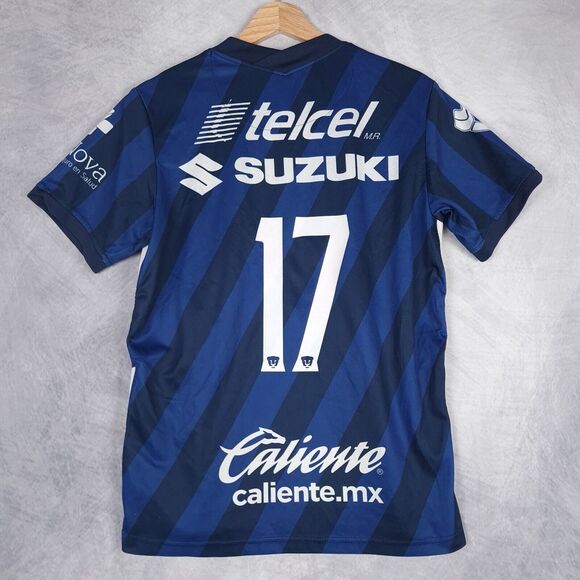 Nike Pumas UNAM Jersey Mens Small Blue 2020/21 Away Football Soccer Dri Fit - Picture 9 of 16